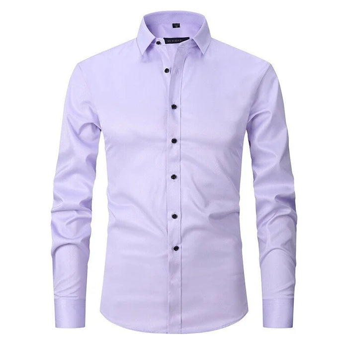Hemd Slim Fit Stretch Langarm Bügelleicht – Jett