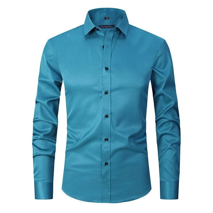 Hemd Slim Fit Stretch Langarm Bügelleicht – Jett