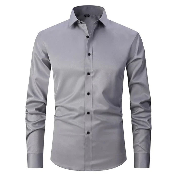 Hemd Slim Fit Stretch Langarm Bügelleicht – Jett