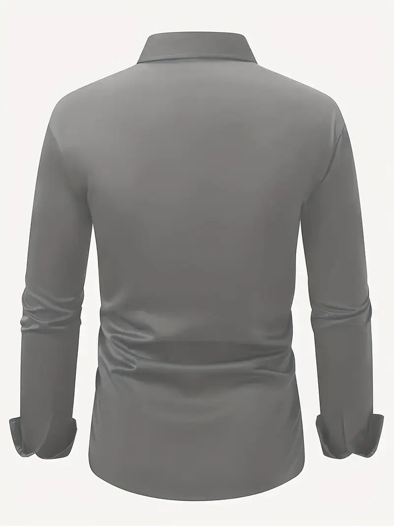 Hemd Spitzkragen Slim Fit Langarm Schwarz – Hale