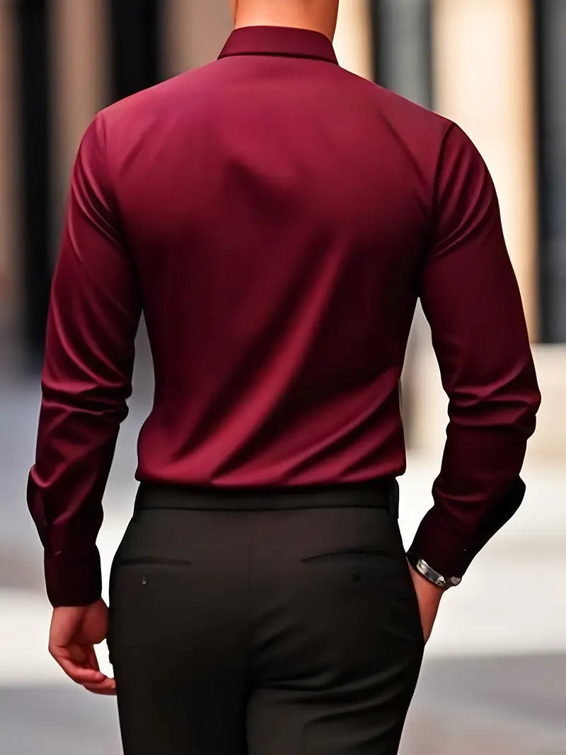 Hemd Spitzkragen Slim Fit Langarm Schwarz – Hale