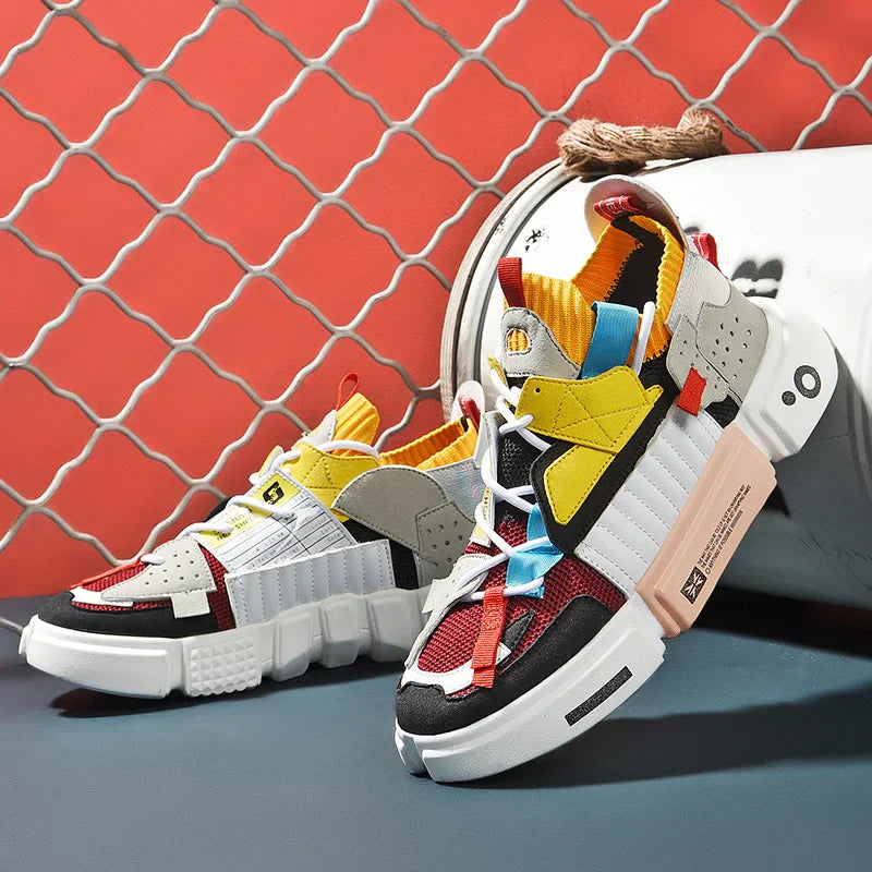 Sneaker Asymmetrisches Design Stoßdämpfende Sohle – Varen