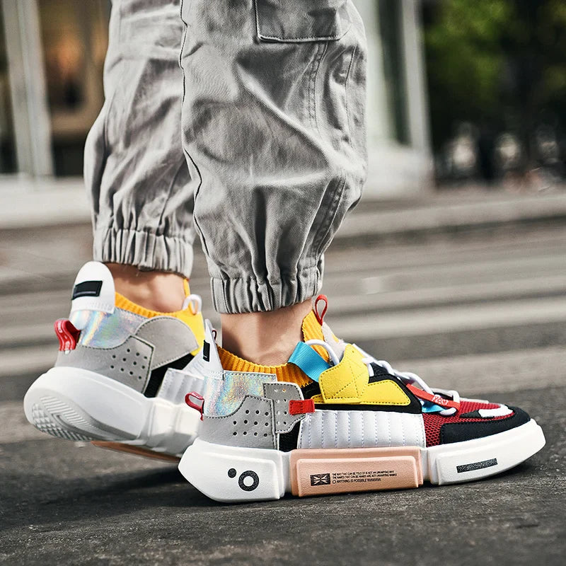 Sneaker Asymmetrisches Design Stoßdämpfende Sohle – Varen