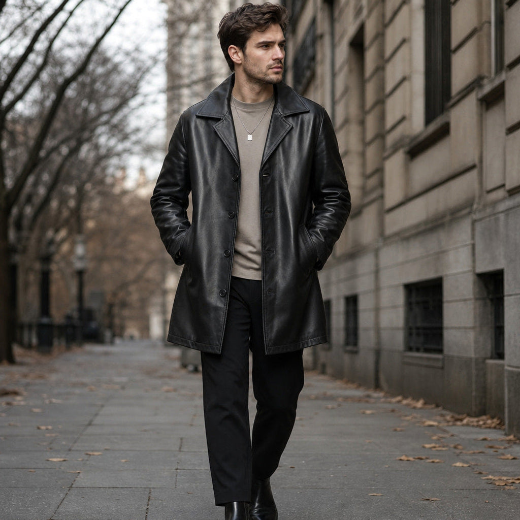 Albert | Kurzmantel Lammfell Schwarz