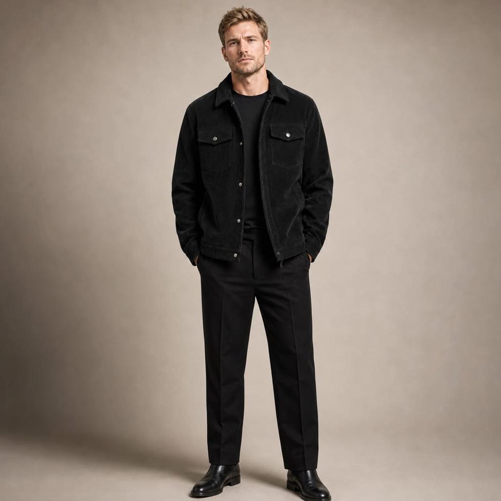Blazer Cord Loose Fit Blazer Grün – Walter
