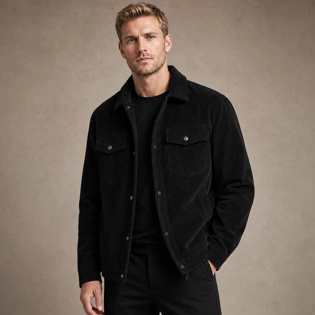 Blazer Cord Loose Fit Blazer Grün – Walter