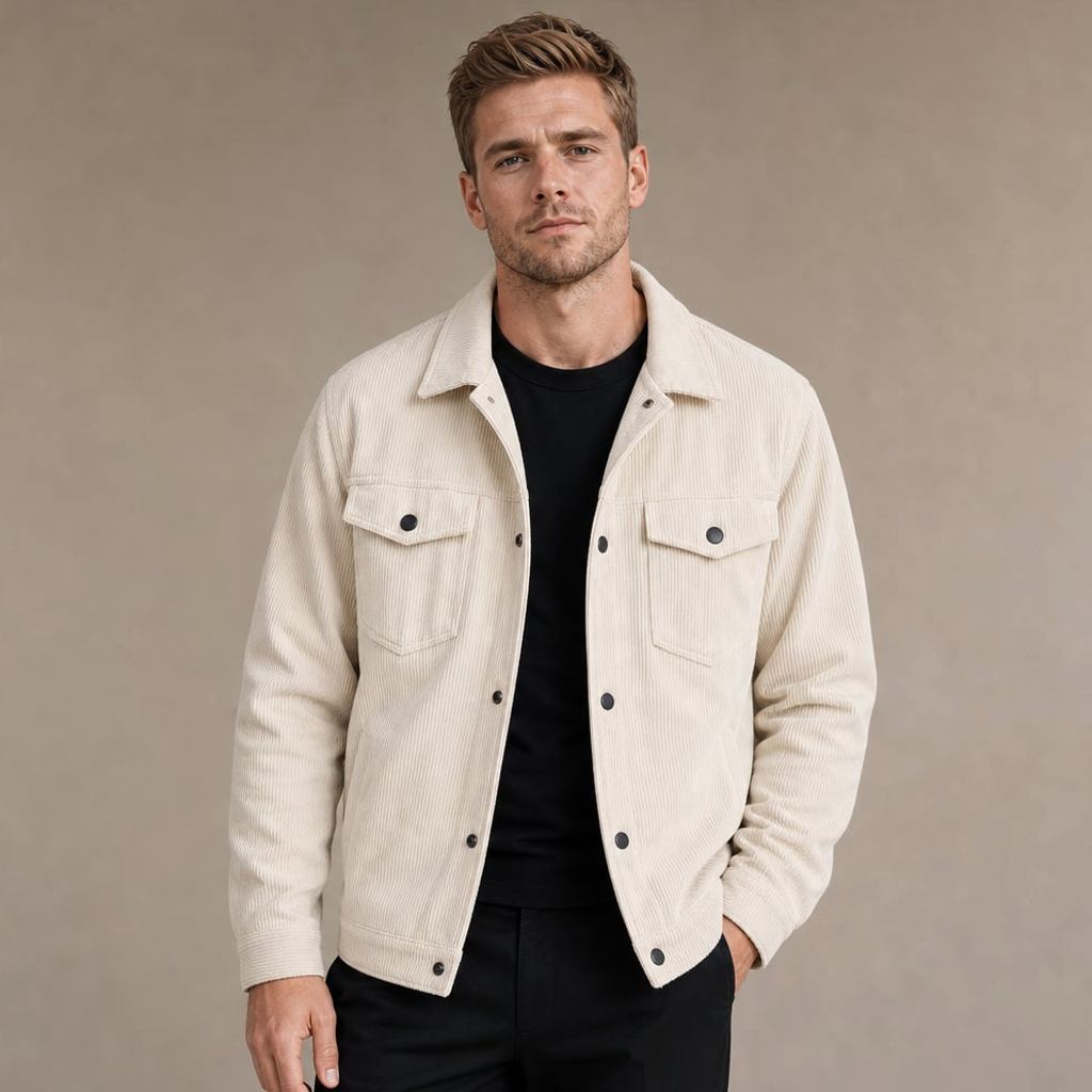 Blazer Cord Loose Fit Blazer Grün – Walter