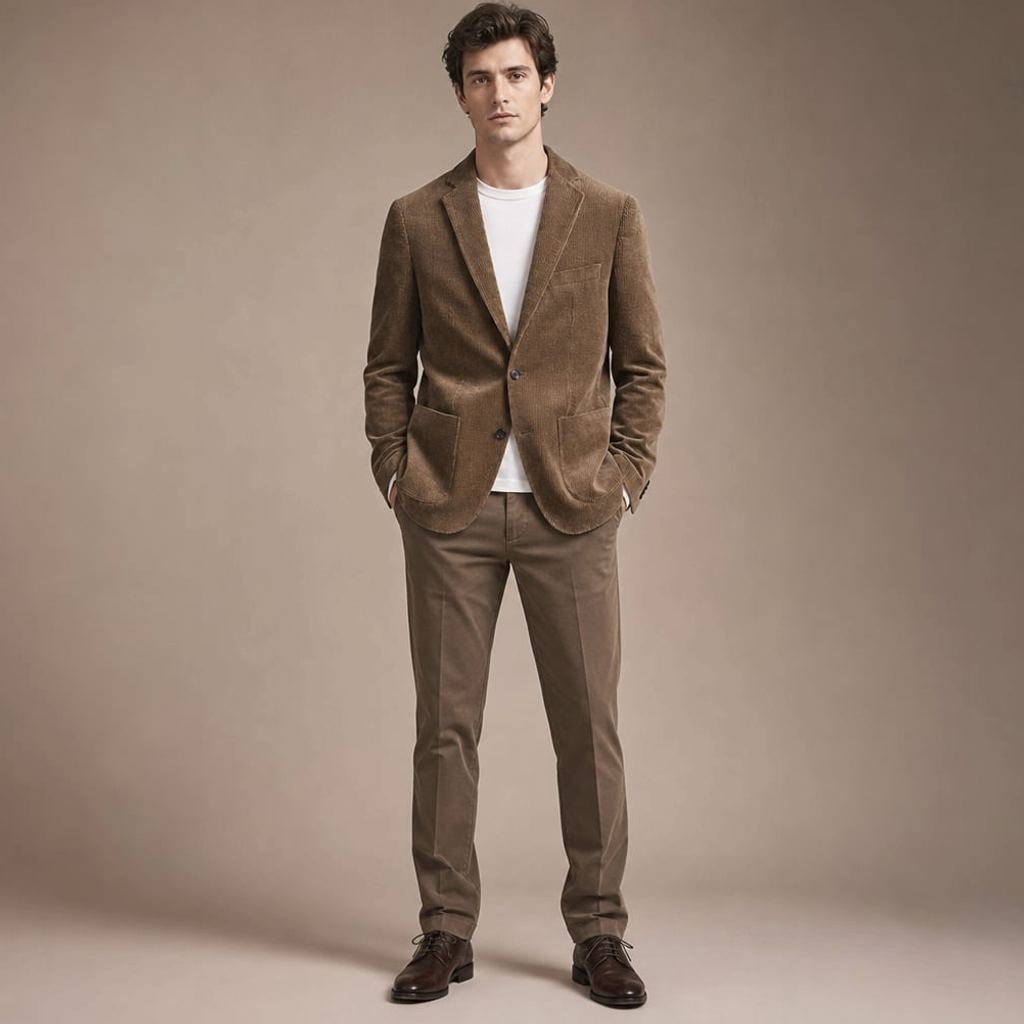Blazer Herren Cord Relaxed Fit – Tomas
