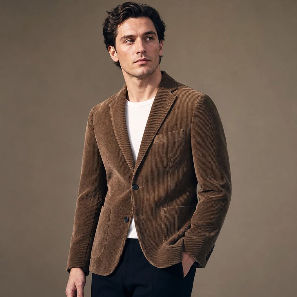 Blazer Herren Cord Relaxed Fit – Tomas