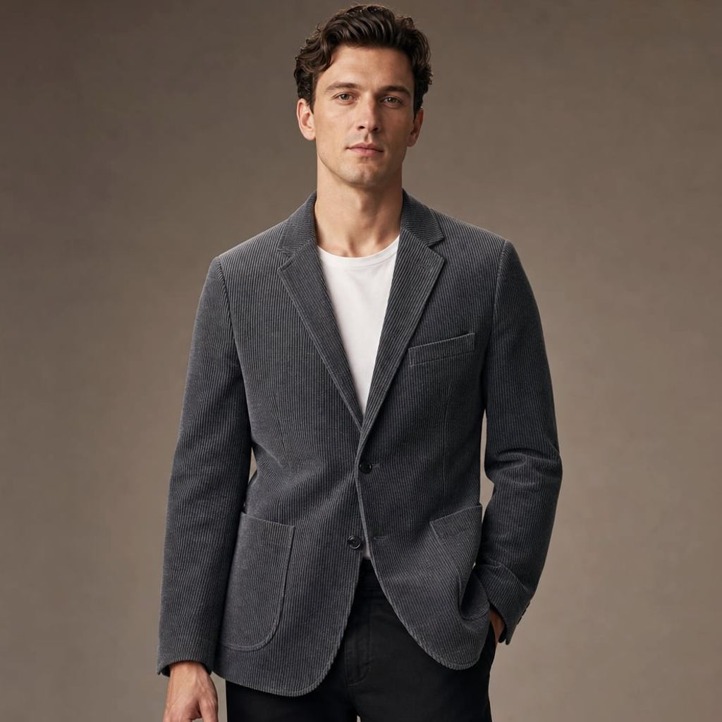 Blazer Herren Cord Relaxed Fit – Tomas