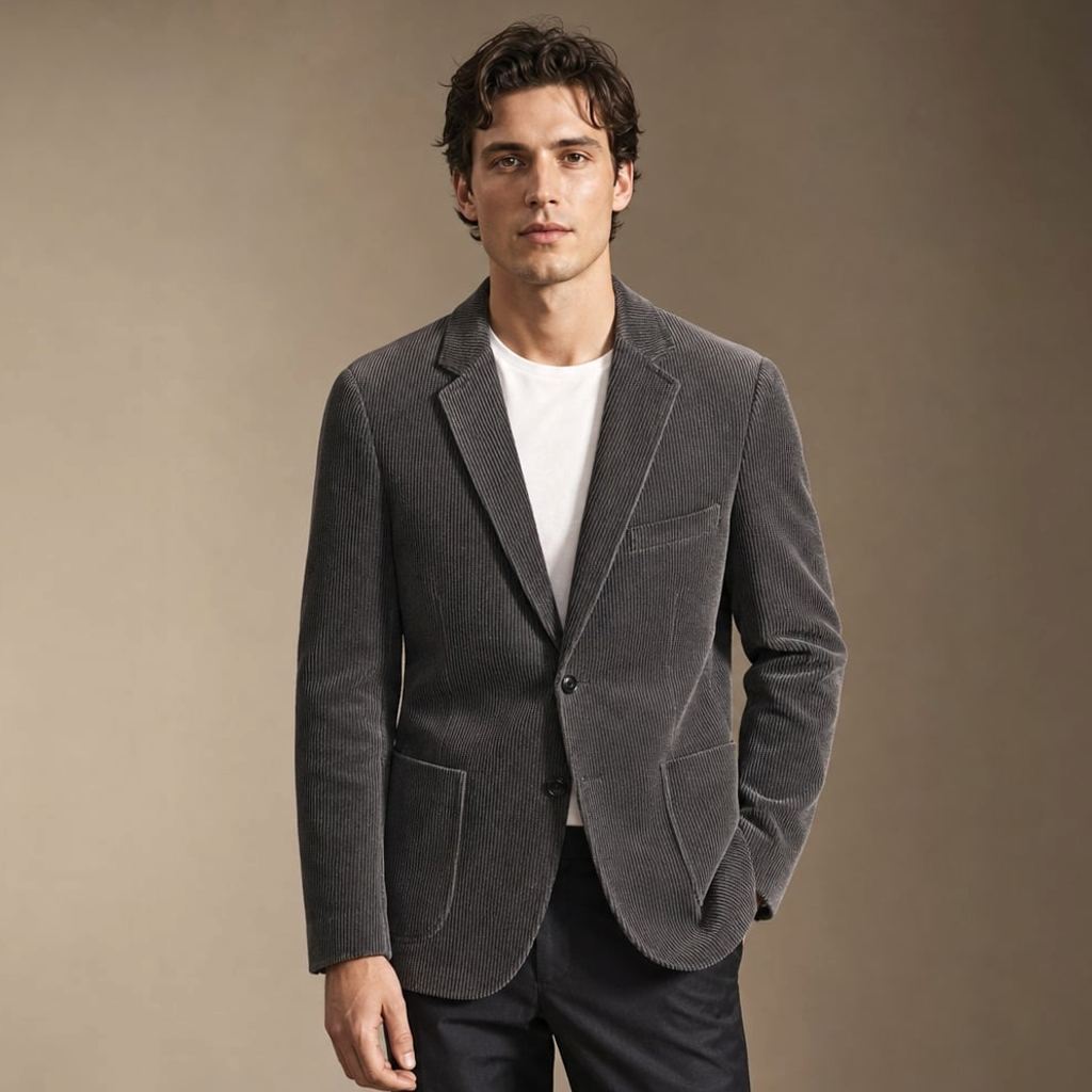 Blazer Herren Cord Relaxed Fit – Tomas