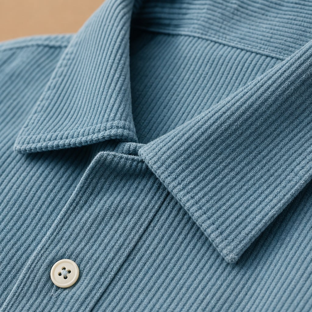 Cord-Set Kurzarm Camp-Collar Shirt und Shorts Fine-Wale – Kelso