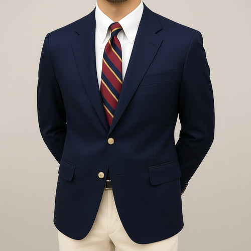 Aldor | Dunkelblauer Blazer Goldknöpfe – Produktfoto