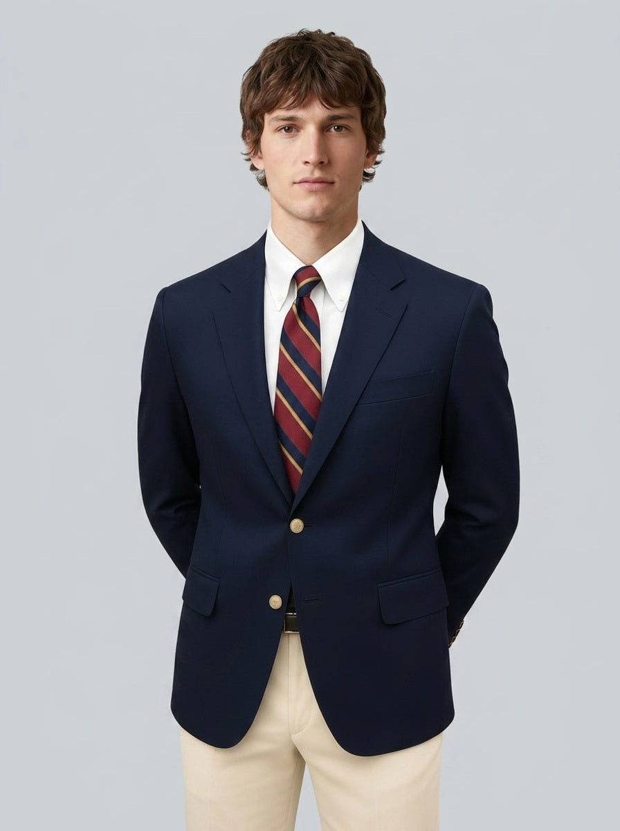 Aldor | Dunkelblauer Blazer Goldknöpfe – Produktfoto