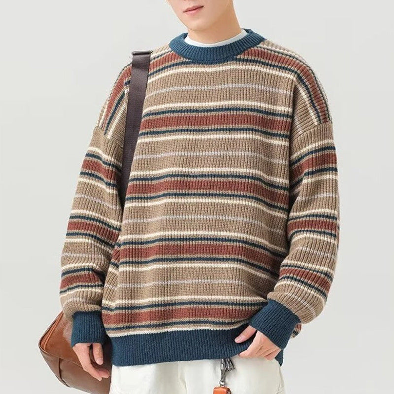 Arnd | Grobstrickpullover Rippstrick Rundhals – Produktfoto