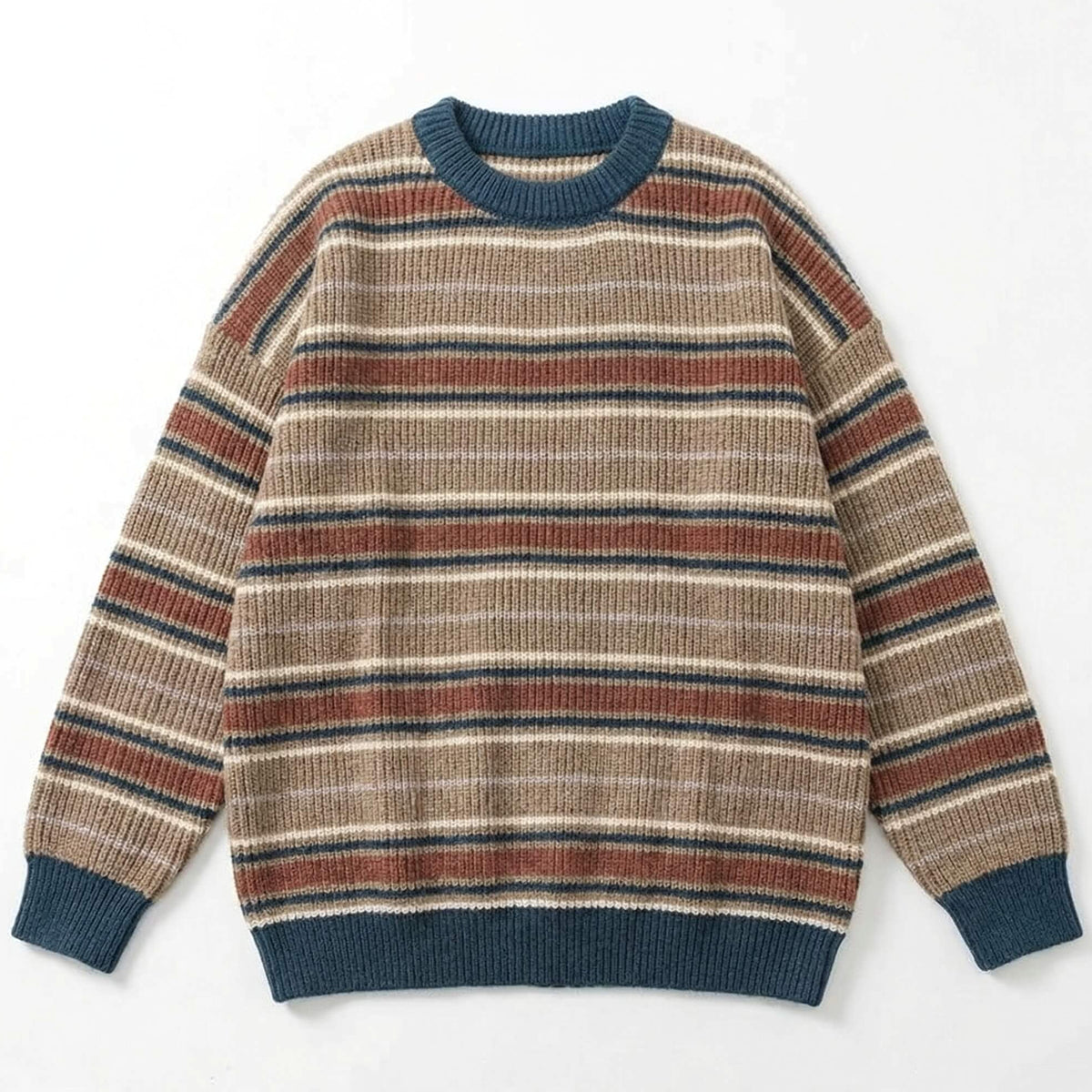 Arnd | Grobstrickpullover Rippstrick Rundhals – Produktfoto