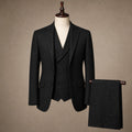 Bartox | Weste Fischgrat-Tweed Schwarz – Produktfoto