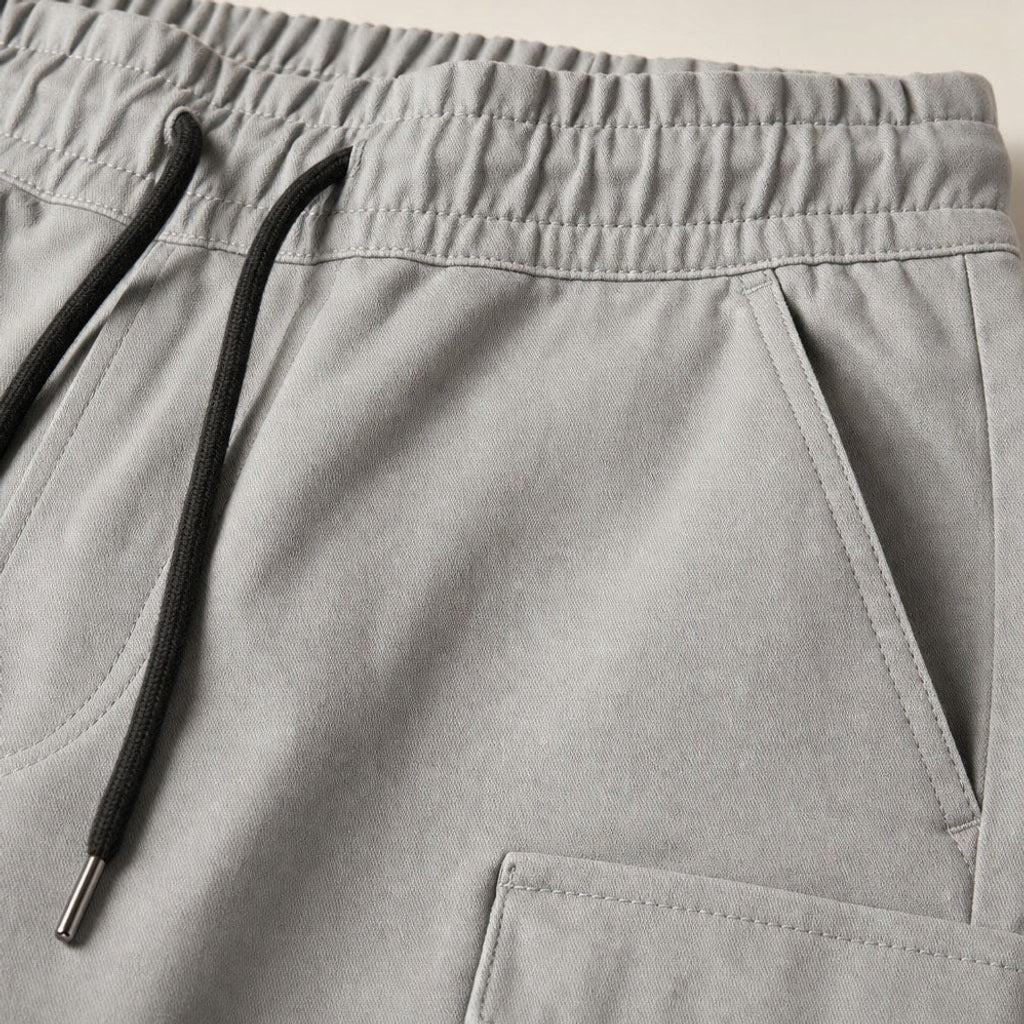 Belex | Cargohose Tapered Jogger – Stoff- und Detailaufnahme