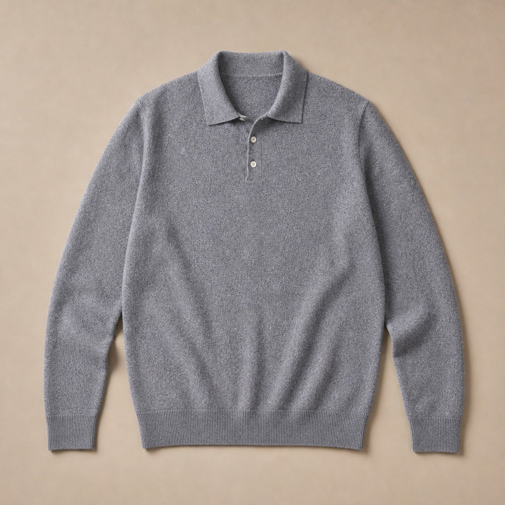 Belkon | Strickpoloshirt Knopfleiste – Produktfoto