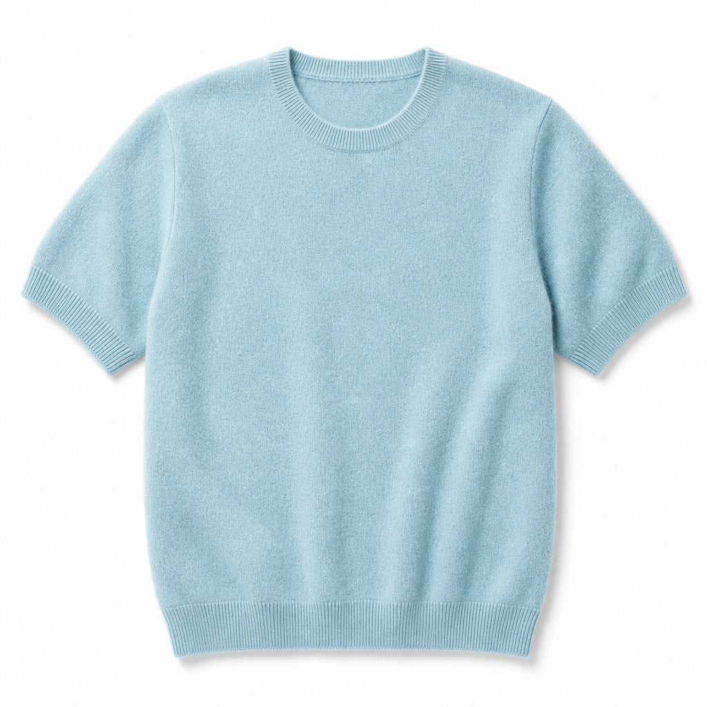 Fine Knit Tee Soft Touch Relaxed Fit Mint – Product Photo