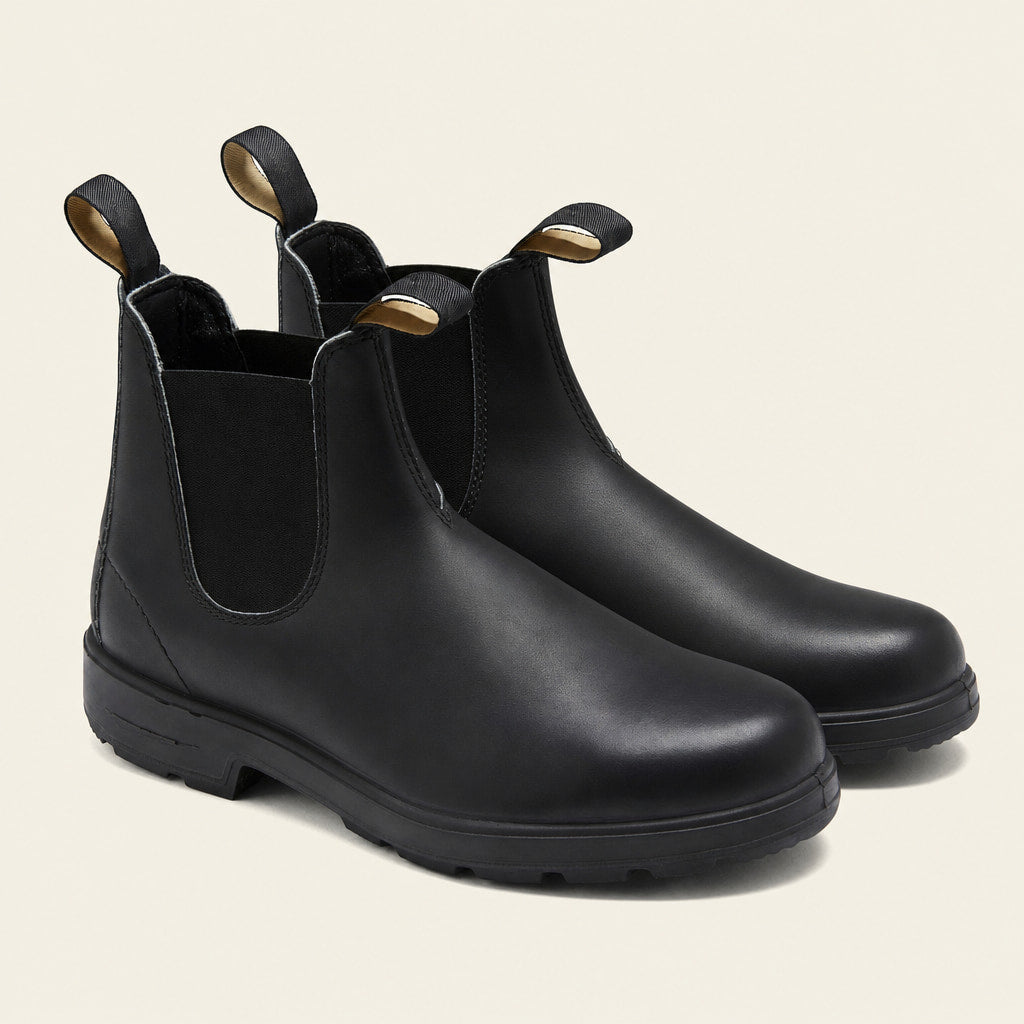 Leather Chelsea Boots Slip On Black – Product Photo