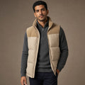 Brinex | Steppweste Stehkragen Beige – Produktfoto