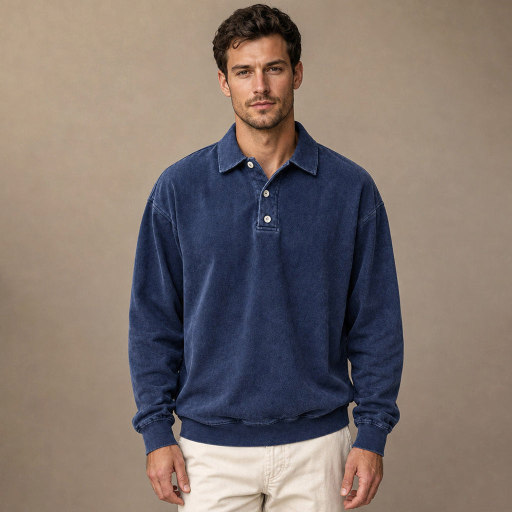 Charner | Poloshirt Drop Shoulder Relaxed Fit – Premium Editorial