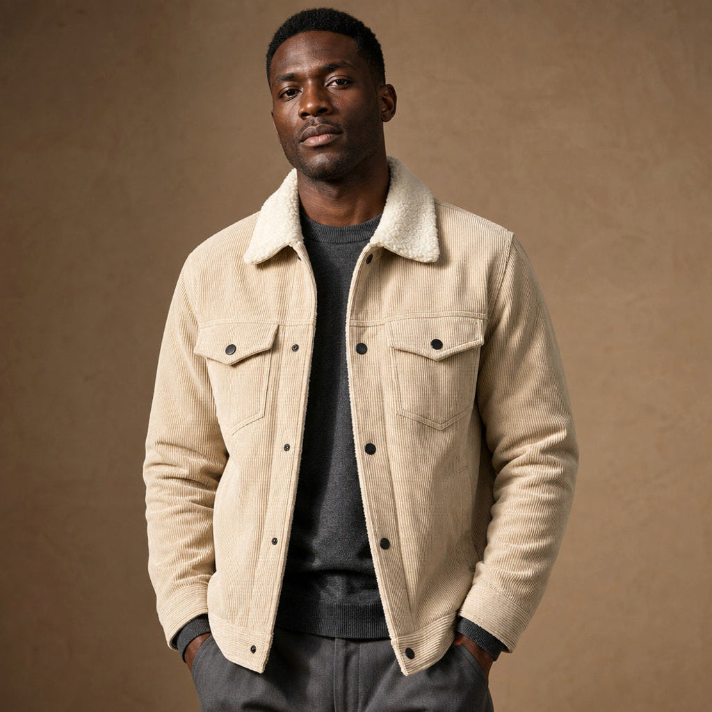 Chordex | Cordjacke Regular Fit Beige – Produktfoto