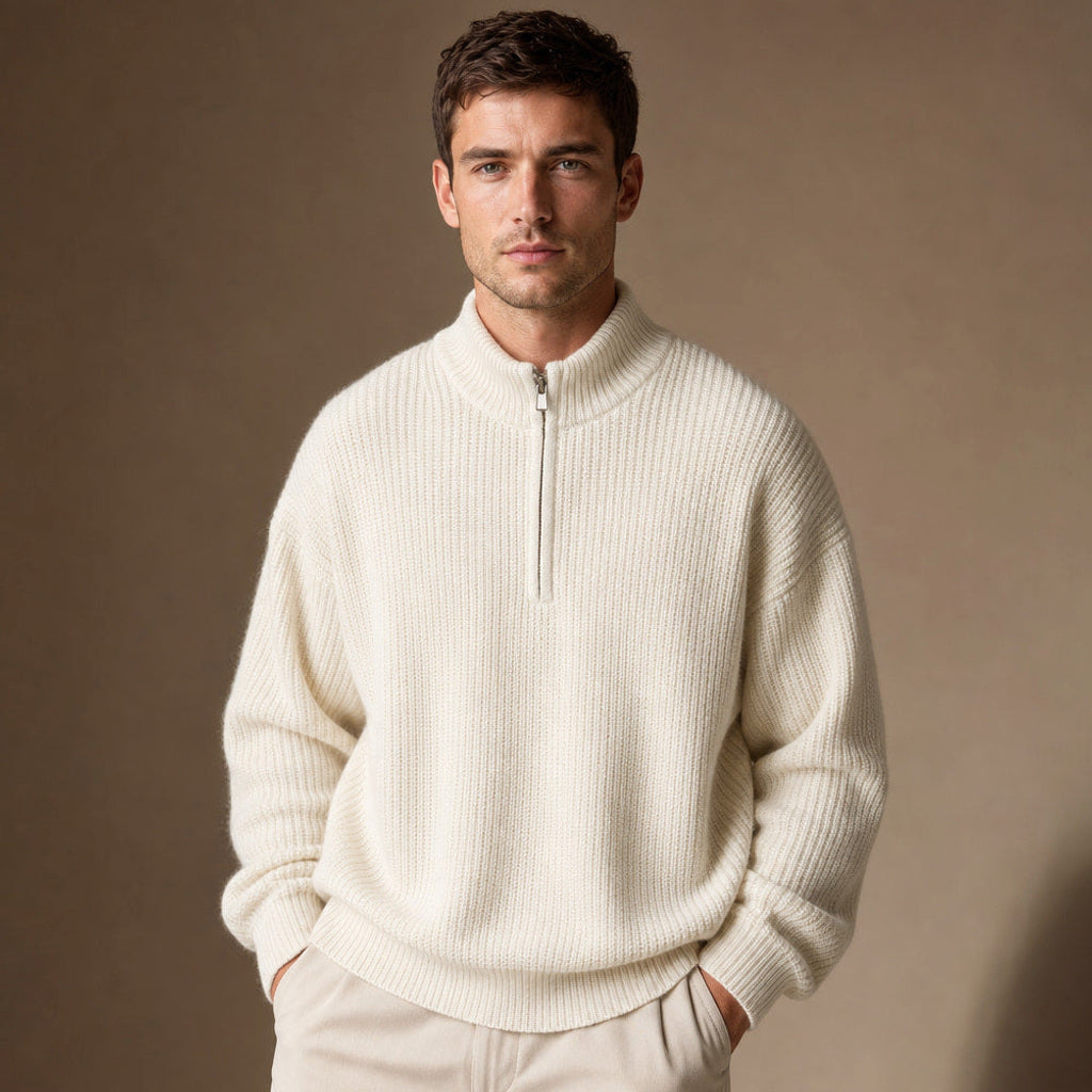 Clemens | Troyer-Pullover Rippstrick – Produktfoto