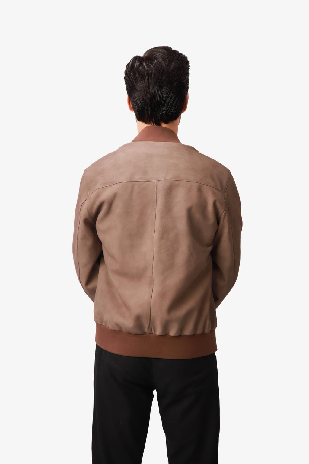 Dankwart | Bomberjacke Nubukleder Beige – Produktfoto