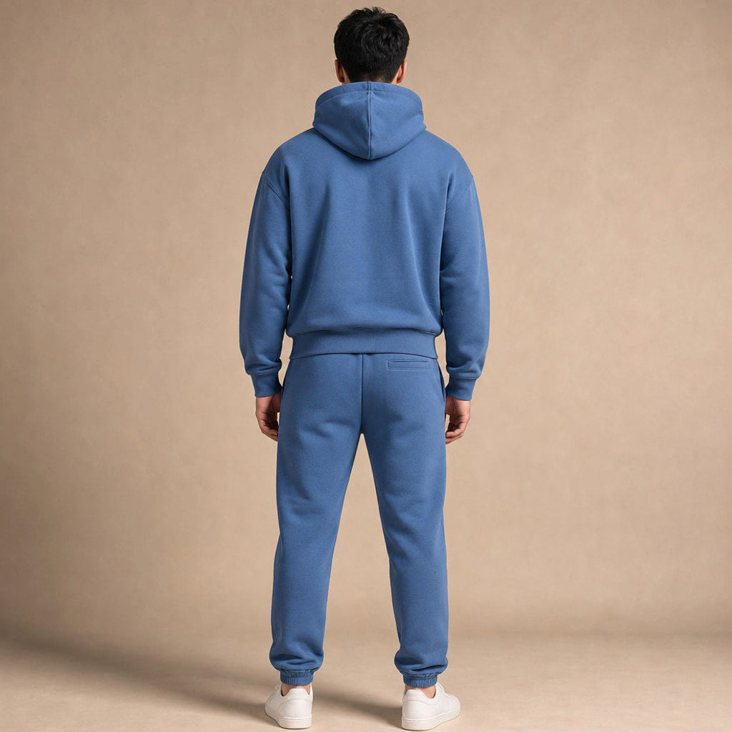 Draxon | Jogginganzug Zweiteilig mit Kapuze Blau – Gesamtlook