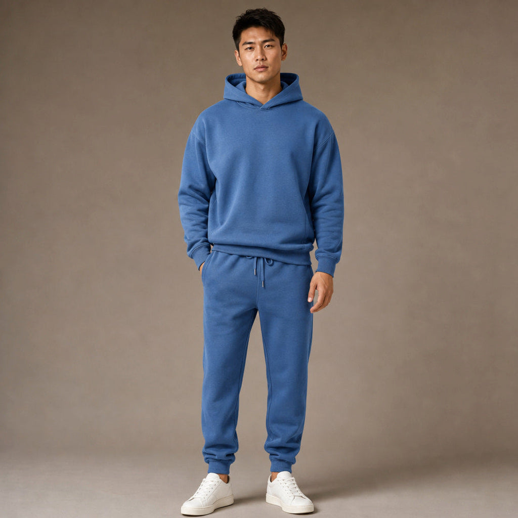 Draxon | Jogginganzug Zweiteilig mit Kapuze Blau – Produktfoto