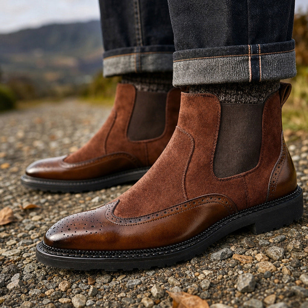 Erich | Chukka Boots Leder Gepolsterte Sohle – Seitenansicht