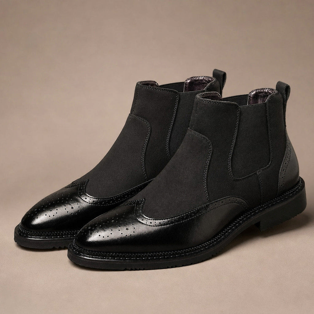Erich | Chukka Boots Leder Gepolsterte Sohle Obsidianschwarz – Produktfoto