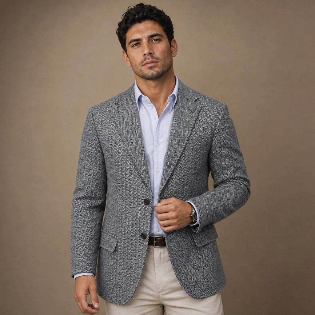 Falko | Blazer Fischgrat Regular Fit – Produktfoto