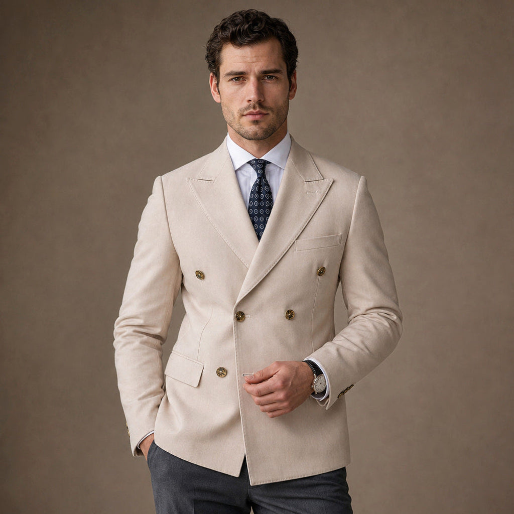 Firenze | Blazer Halbgefüttert Tailored Fit Aprikose – Produktfoto