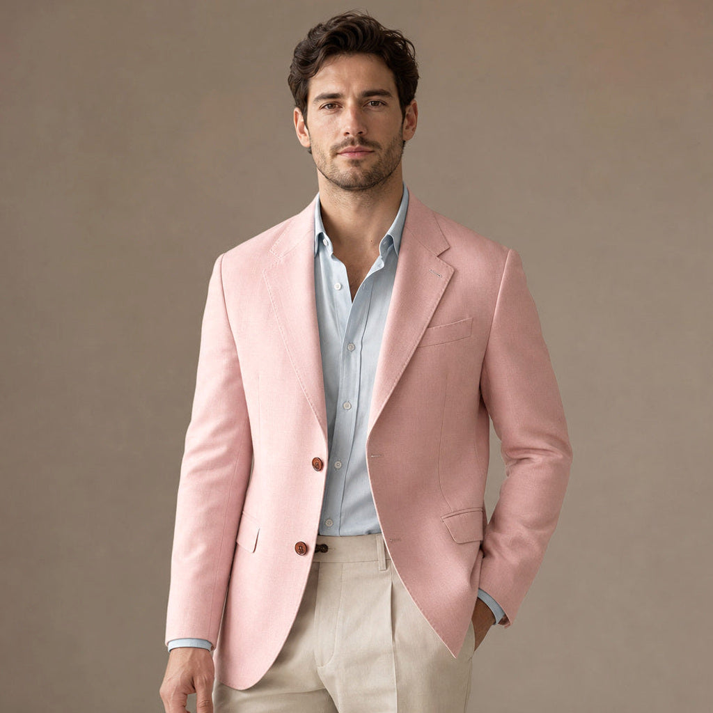 Firenze | Blazer Halbgefüttert Tailored Fit Hellrosa – Produktfoto