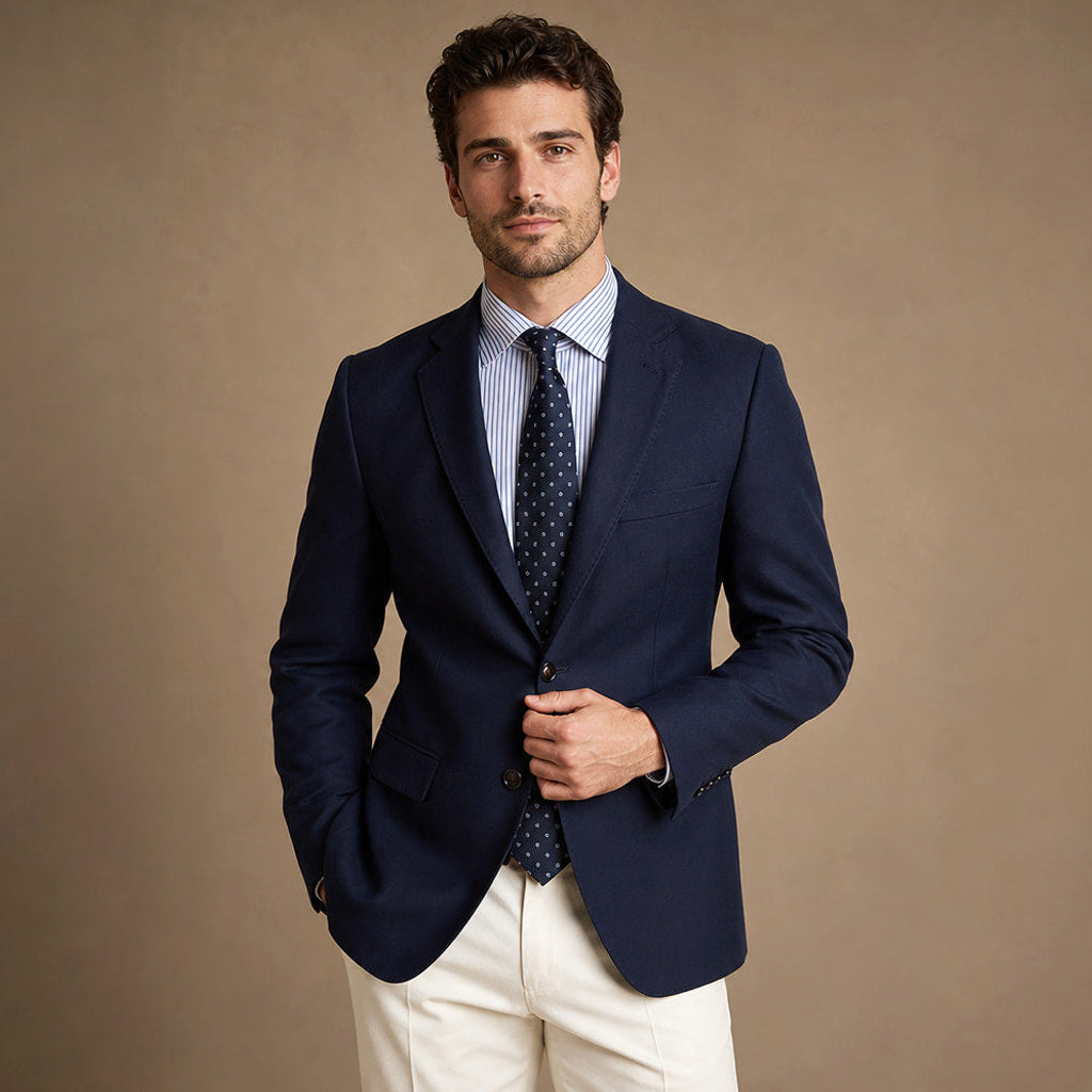 Firenze | Blazer Halbgefüttert Tailored Fit Navy – Produktfoto