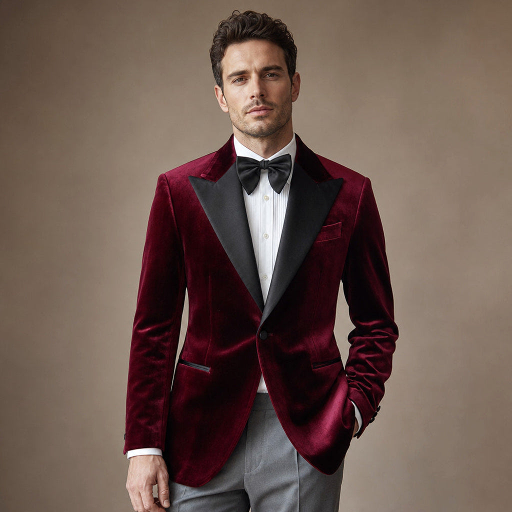 Firenze | Blazer Halbgefüttert Tailored Fit Rot – Produktfoto