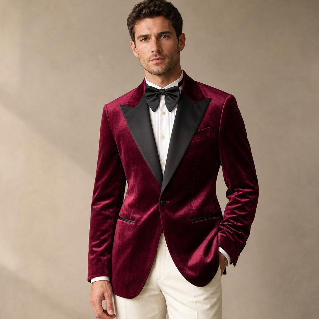 Firenze | Blazer Halbgefüttert Tailored Fit in Rot – Premium Editorial