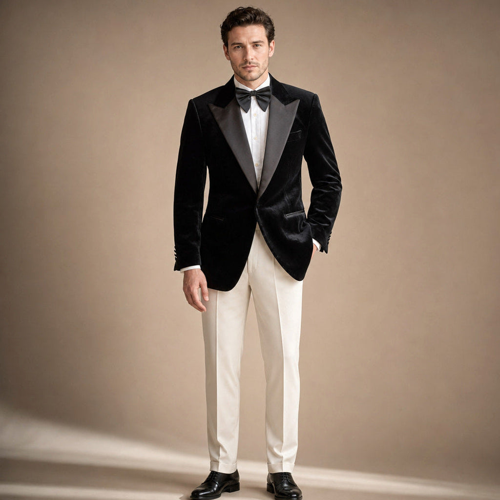 Firenze | Blazer Halbgefüttert Tailored Fit Schwarz – Gesamtlook