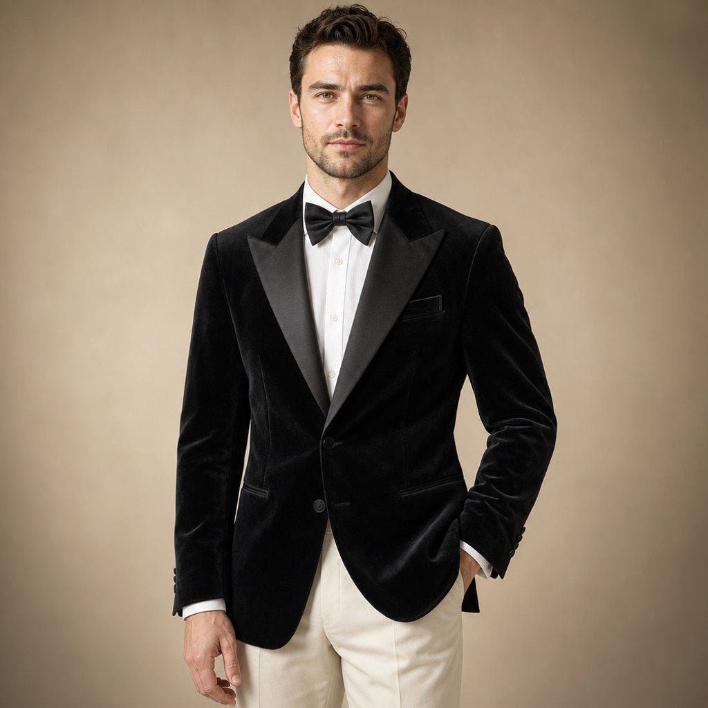 Firenze | Blazer Halbgefüttert Tailored Fit in Schwarz – Premium Editorial