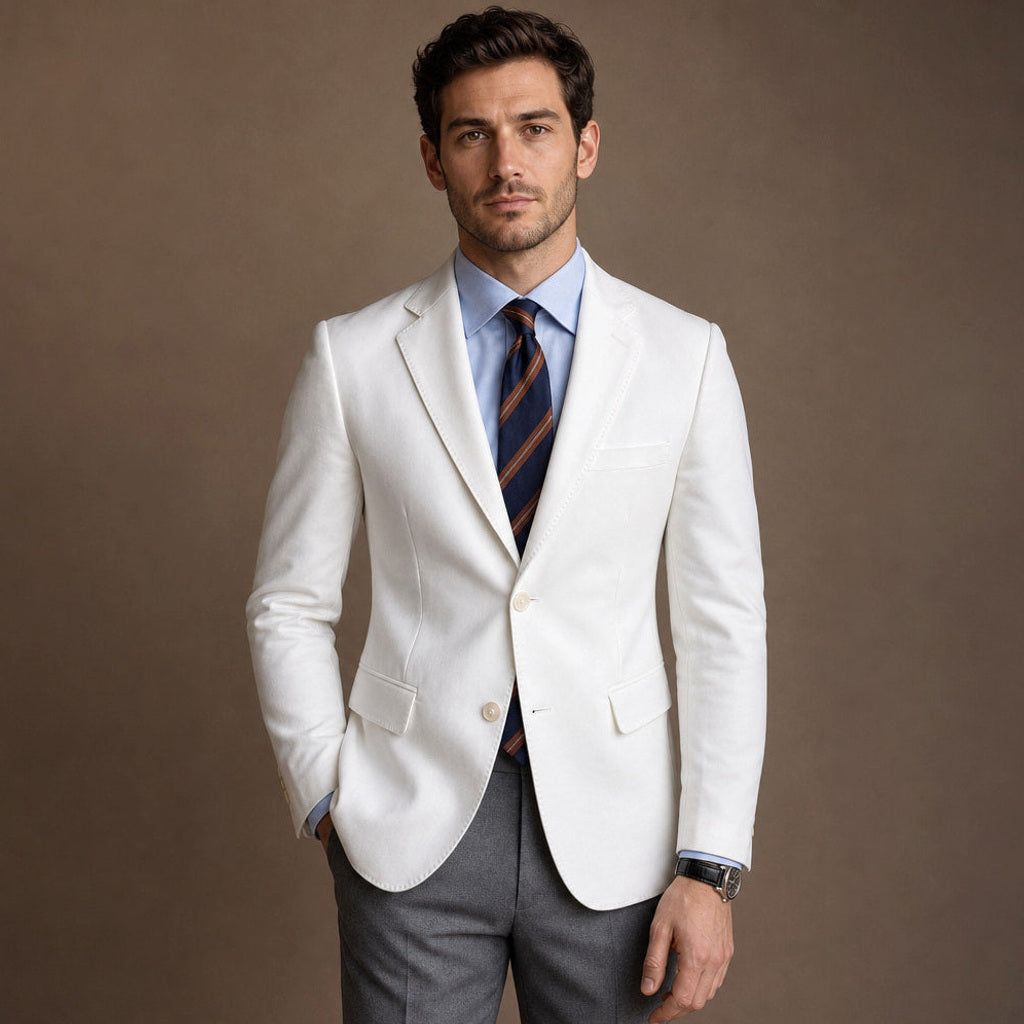 Firenze | Blazer Halbgefüttert Tailored Fit Weiß – Produktfoto