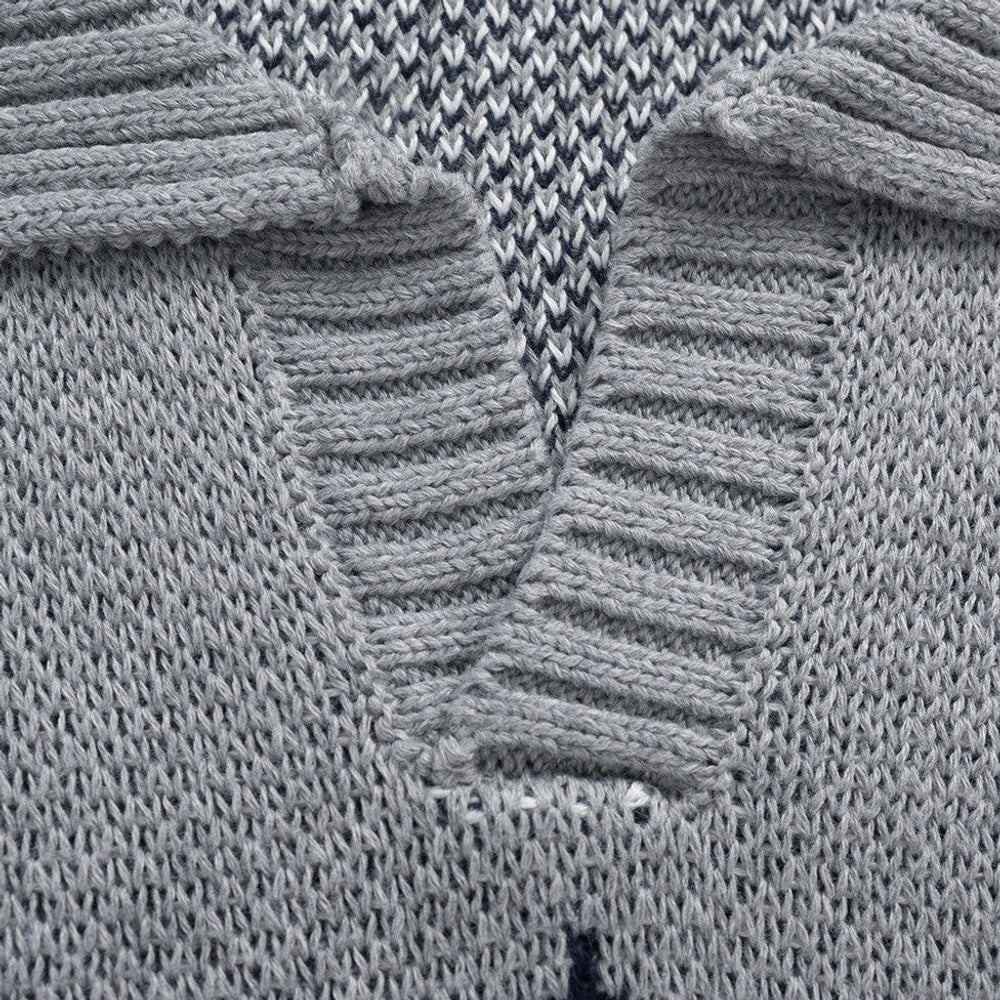 Friedbert | Strickpullover Argyle Hemdkragen – Produktfoto