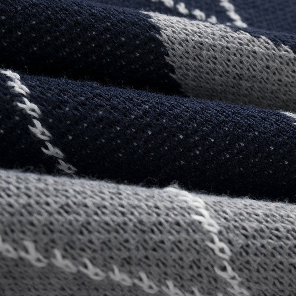 Friedbert | Strickpullover Argyle Hemdkragen – Produktfoto