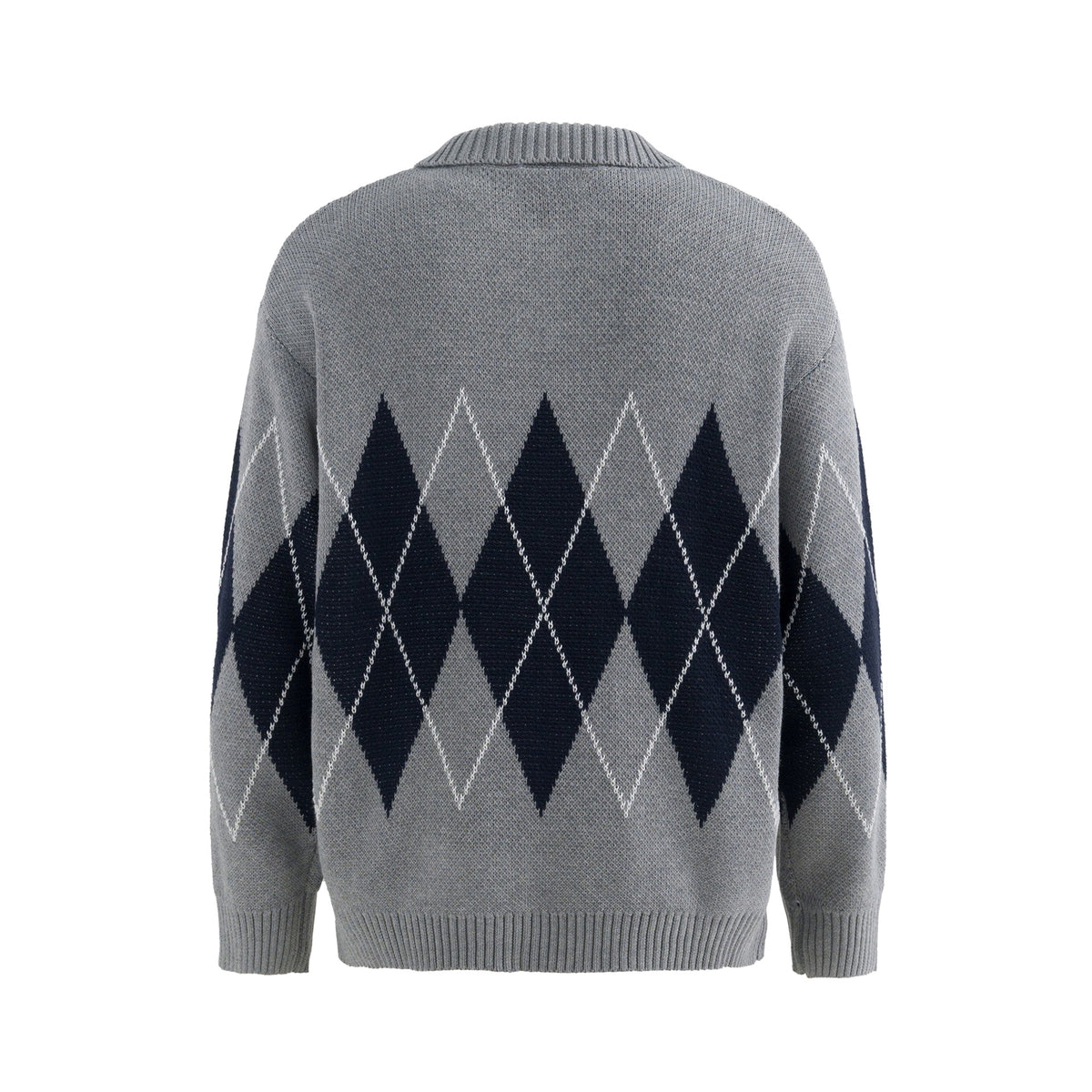 Friedbert | Strickpullover Argyle Hemdkragen – Produktfoto
