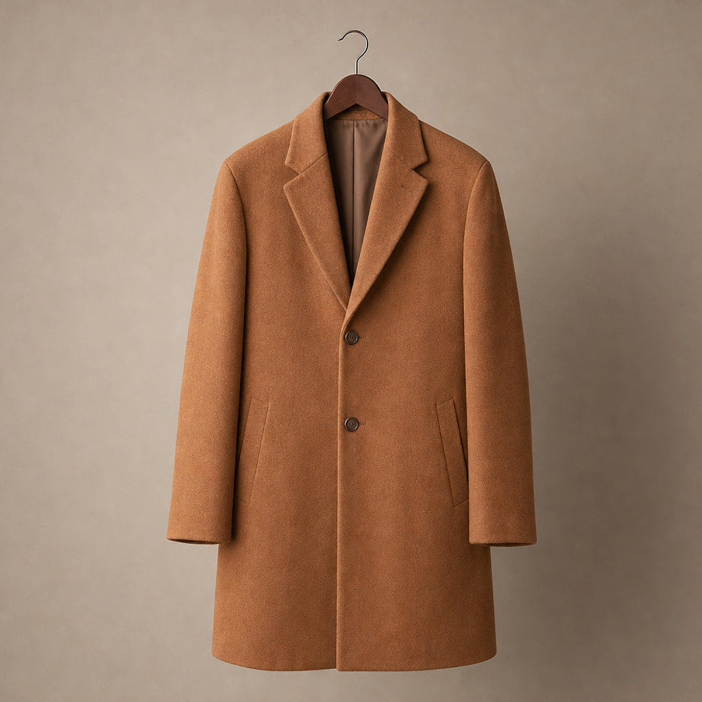 Gernhard | Kurzmantel Einreiher Camel – Produktfoto