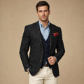 Ivar | Blazer Fischgrat Tailored Fit Schwarz – Produktfoto