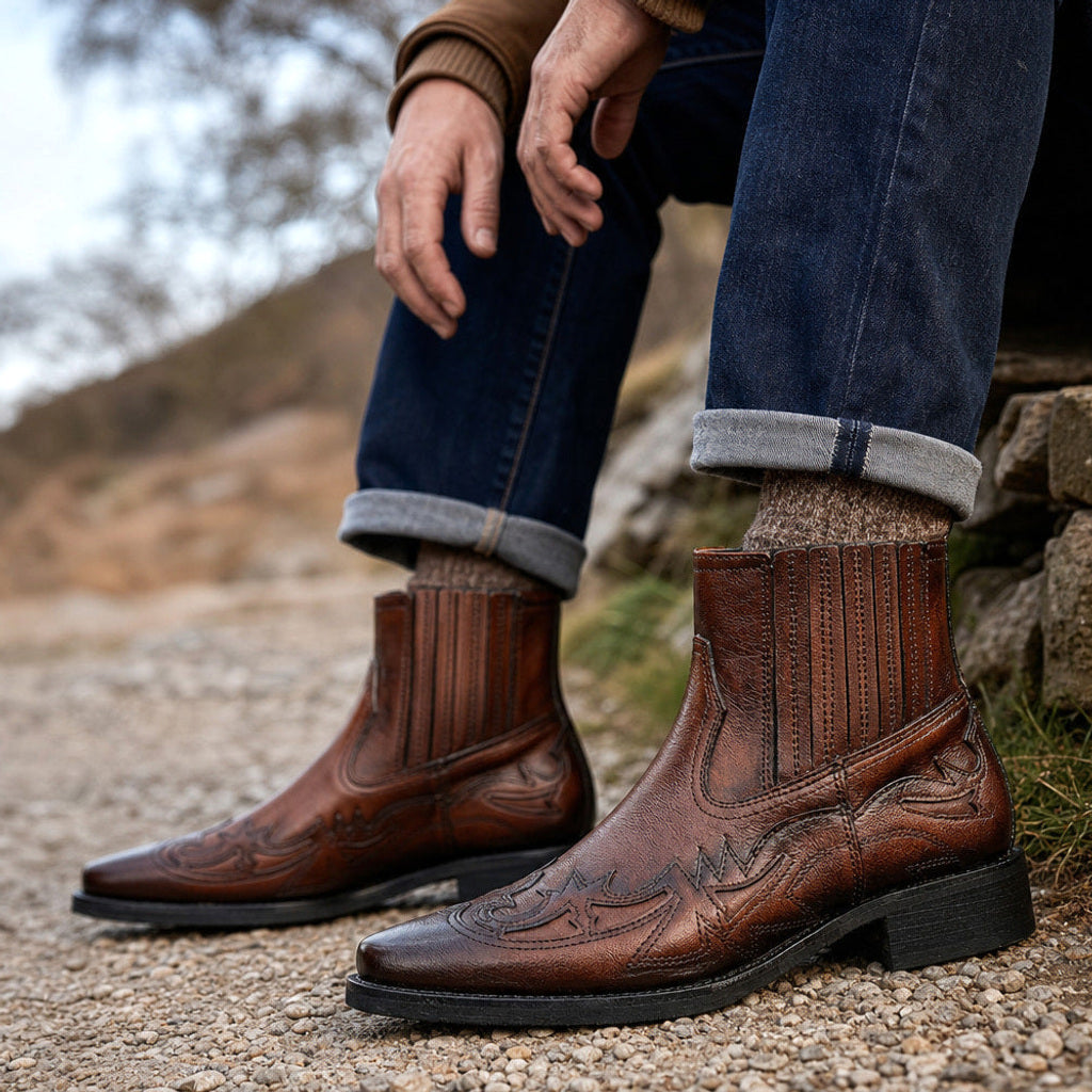Johann | Chukka Boots Leder – Seitenansicht