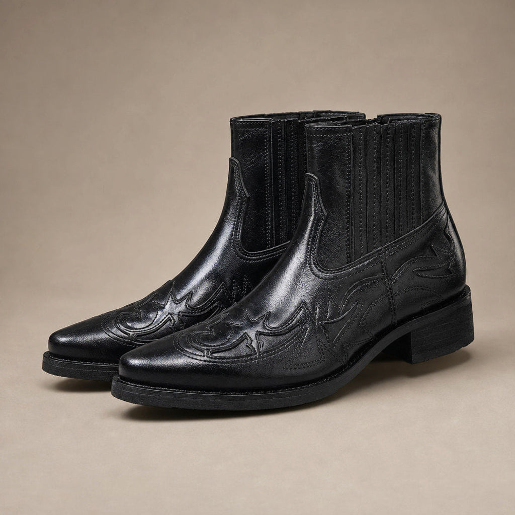 Johann | Chukka Boots Leder Obsidianschwarz – Produktfoto